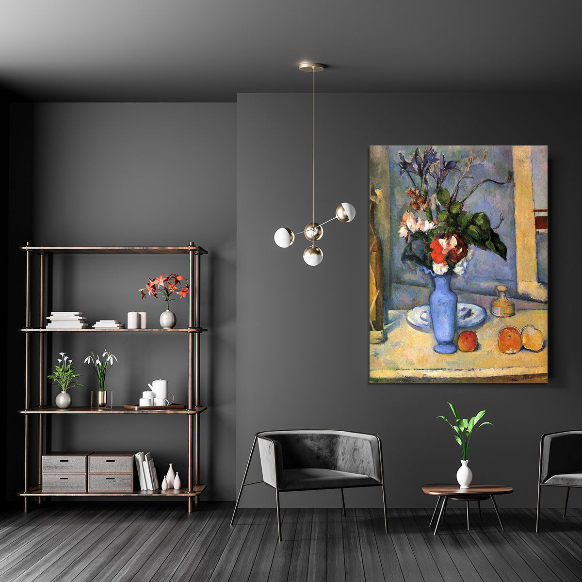 Still Life with Blue vase by Cezanne Canvas Print or Poster - Canvas Art Rocks - 5