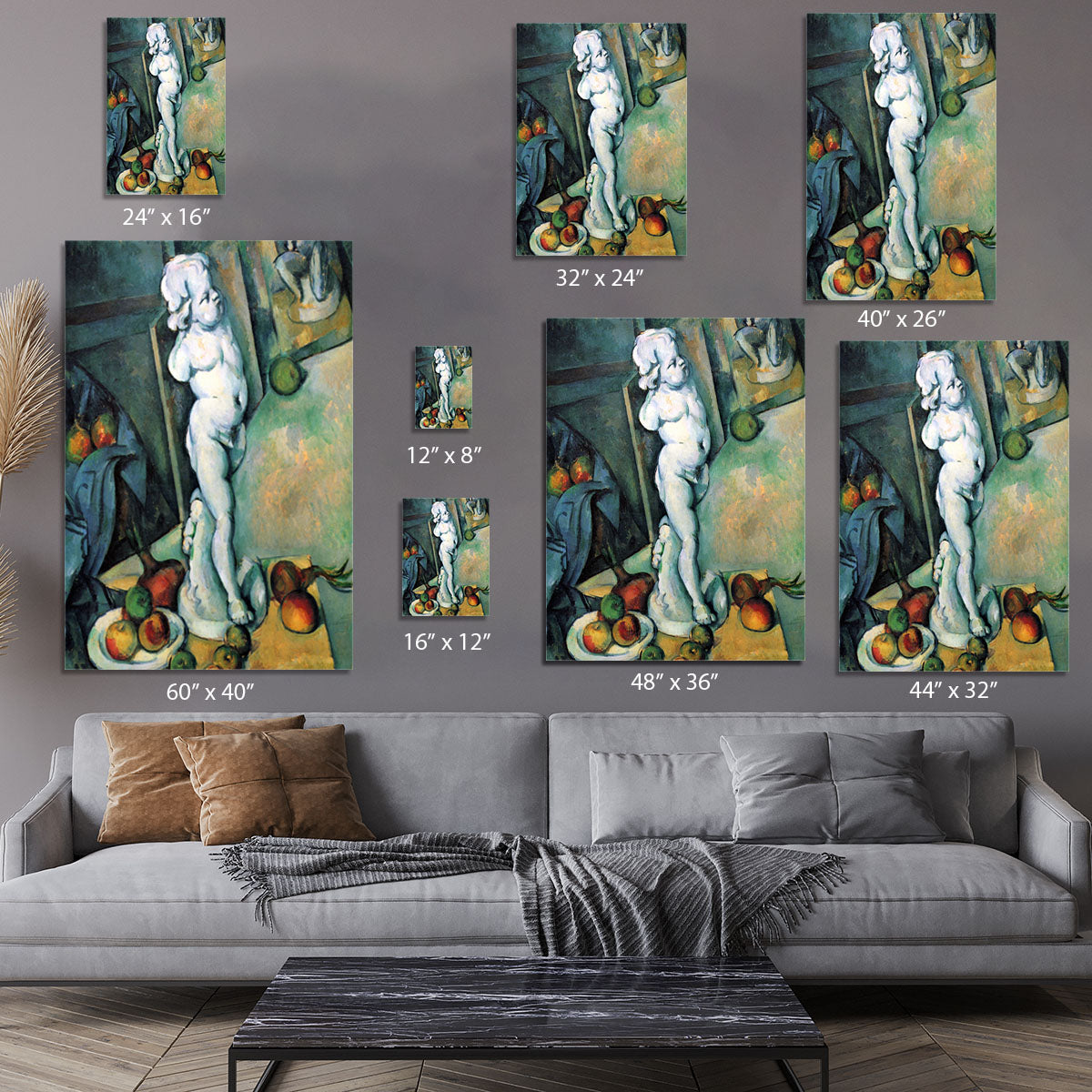 Still Life with Cherub by Cezanne Canvas Print or Poster - Canvas Art Rocks - 7
