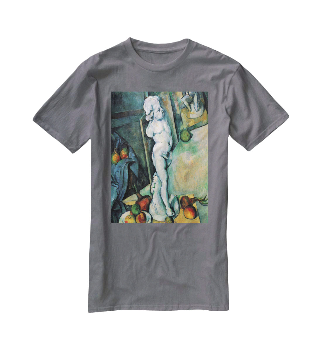 Still Life with Cherub by Cezanne T-Shirt - Canvas Art Rocks - 3