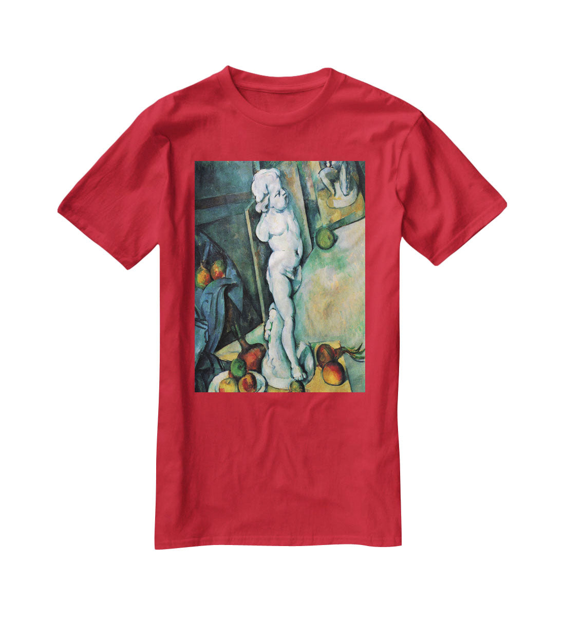 Still Life with Cherub by Cezanne T-Shirt - Canvas Art Rocks - 4