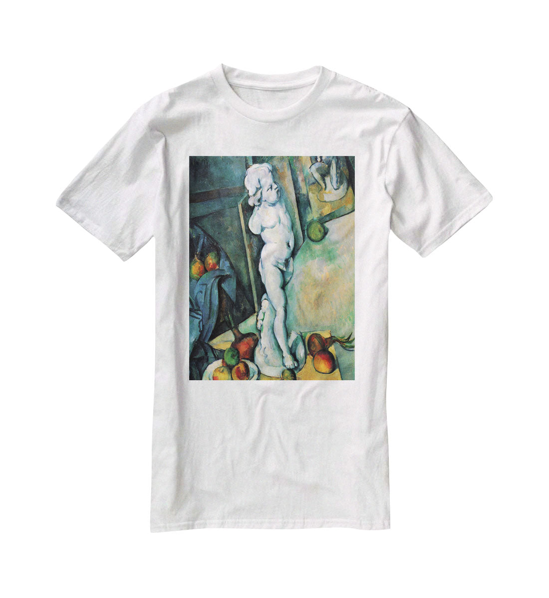 Still Life with Cherub by Cezanne T-Shirt - Canvas Art Rocks - 5