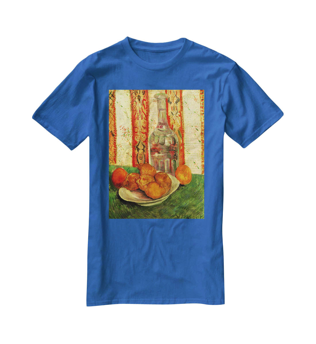 Still Life with Decanter and Lemons on a Plate by Van Gogh T-Shirt - Canvas Art Rocks - 2
