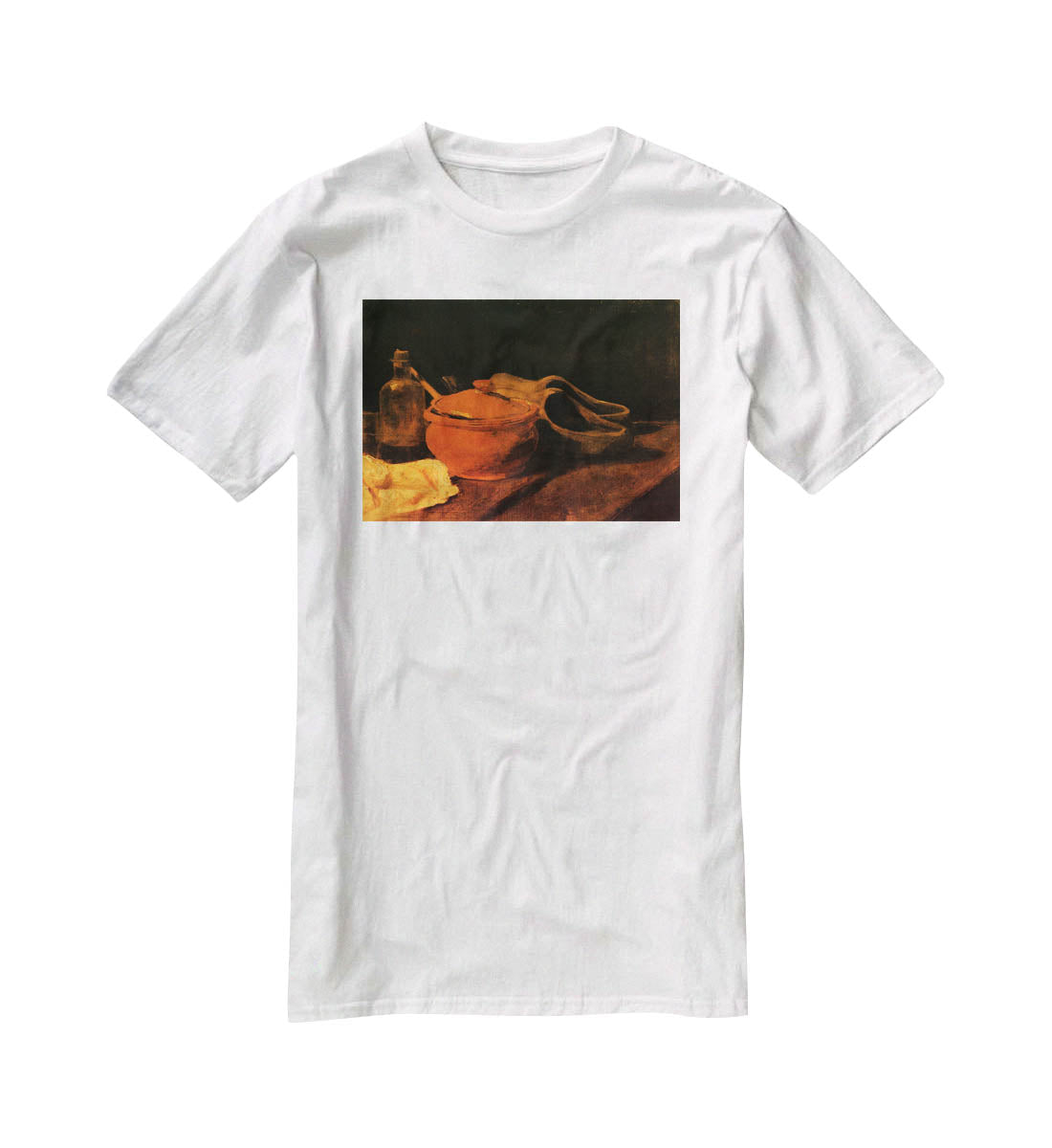 Still Life with Earthenware Bottle and Clogs by Van Gogh T-Shirt - Canvas Art Rocks - 5