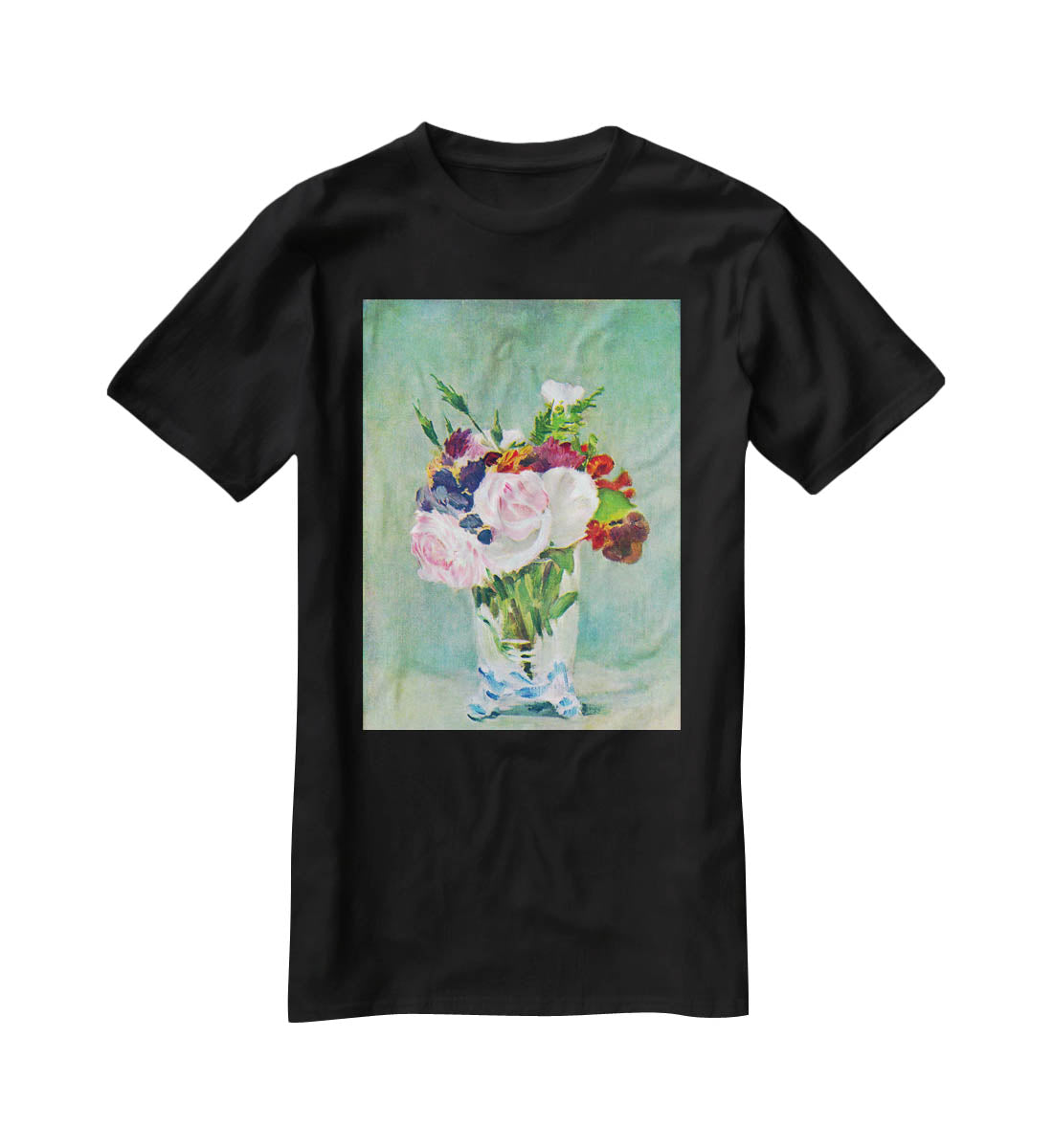 Still Life with Flowers 2 by Manet T-Shirt - Canvas Art Rocks - 1