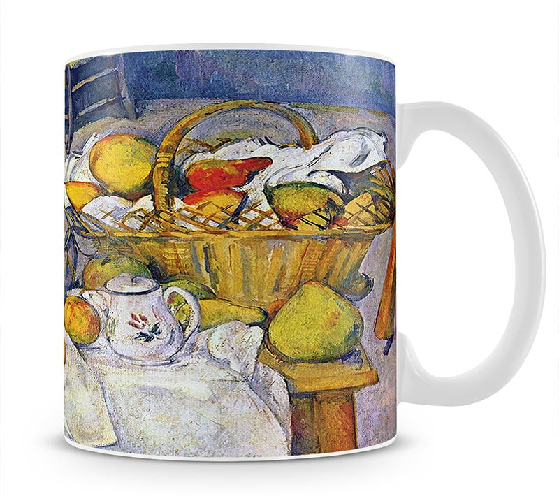 Still Life with Fruit Basket by Cezanne Mug - Canvas Art Rocks - 1