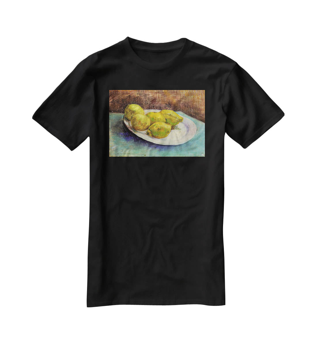 Still Life with Lemons on a Plate by Van Gogh T-Shirt - Canvas Art Rocks - 1
