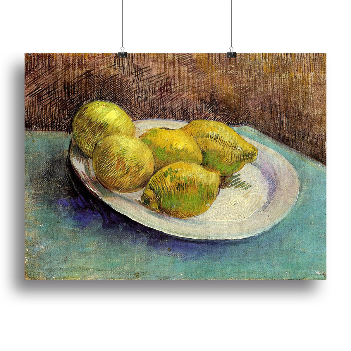Still Life with Lemons on a Plate by Van Gogh Canvas Print or Poster - Canvas Art Rocks - 2