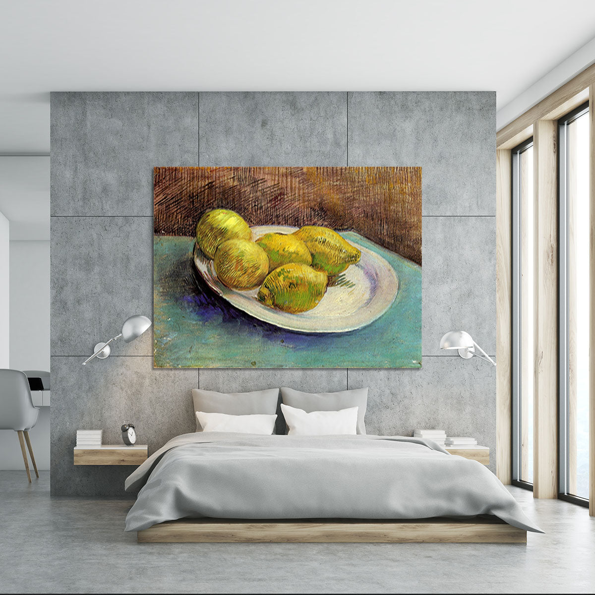 Still Life with Lemons on a Plate by Van Gogh Canvas Print or Poster - Canvas Art Rocks - 5