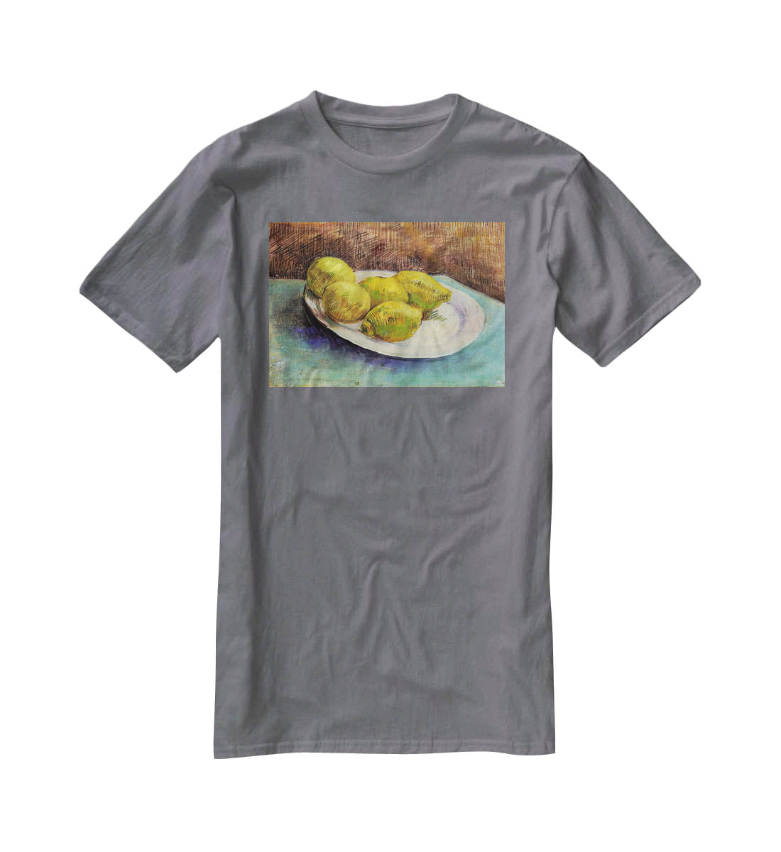 Still Life with Lemons on a Plate by Van Gogh T-Shirt - Canvas Art Rocks - 3