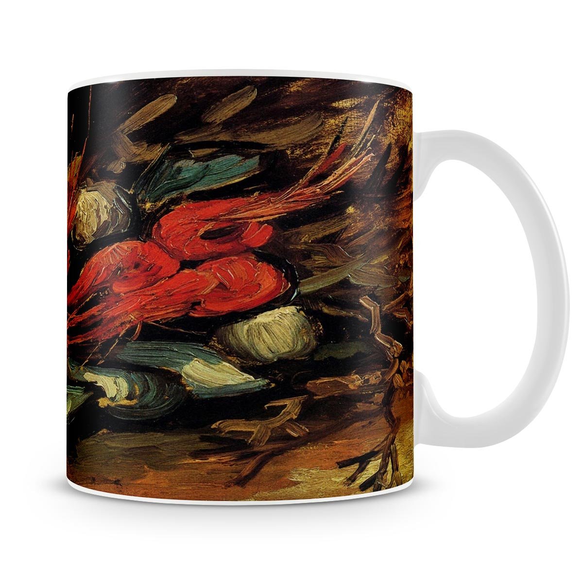 Still Life with Mussels and Shrimps by Van Gogh Mug - Canvas Art Rocks - 4