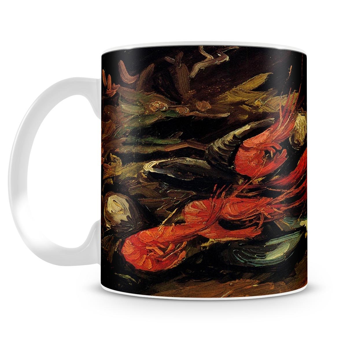 Still Life with Mussels and Shrimps by Van Gogh Mug - Canvas Art Rocks - 4