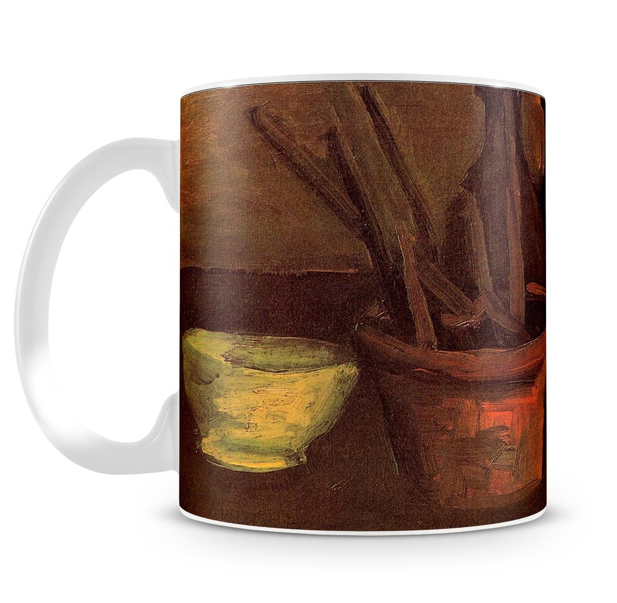 Still Life with Paintbrushes in a Pot by Van Gogh Mug - Canvas Art Rocks - 4