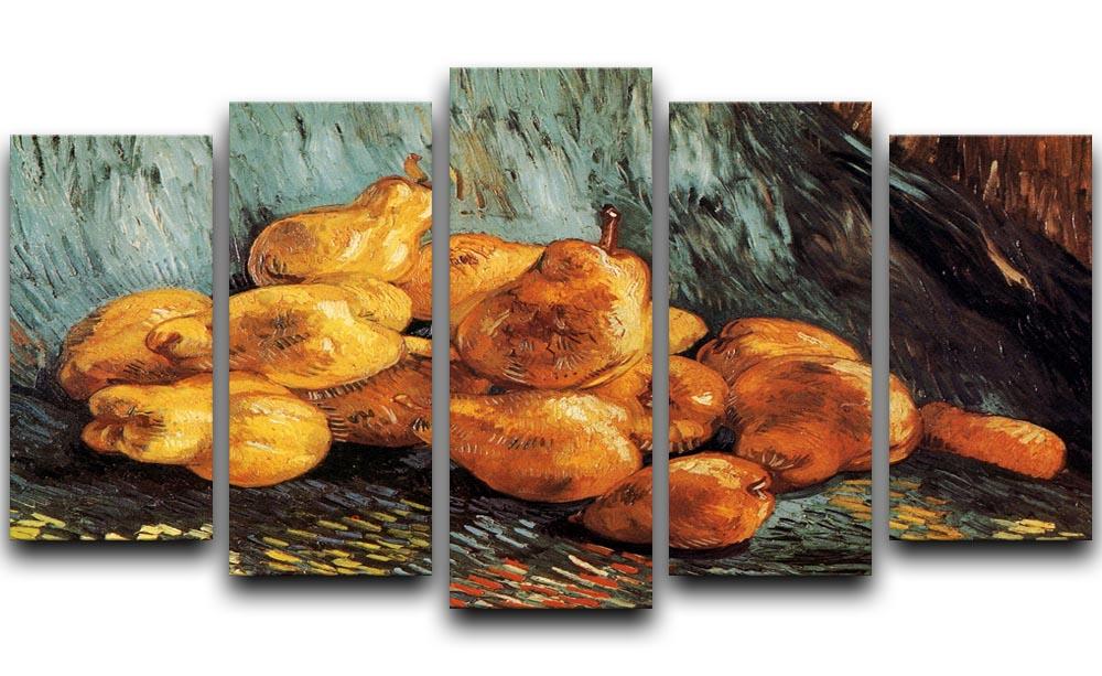 Still Life with Pears by Van Gogh 5 Split Panel Canvas  - Canvas Art Rocks - 1