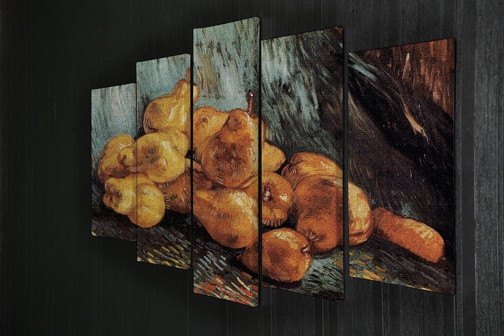 Still Life with Pears by Van Gogh 5 Split Panel Canvas - Canvas Art Rocks - 2