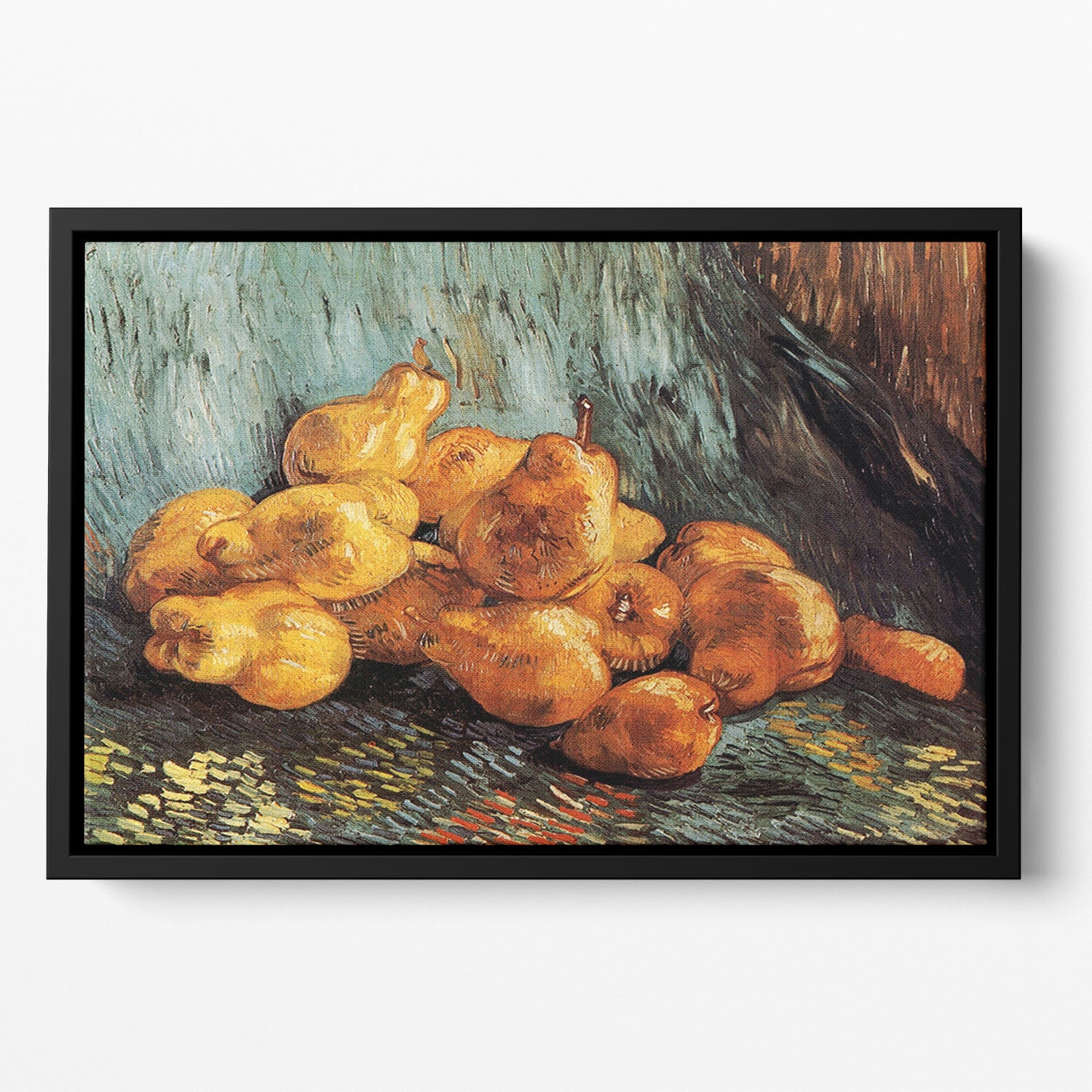 Still Life with Pears by Van Gogh Floating Framed Canvas
