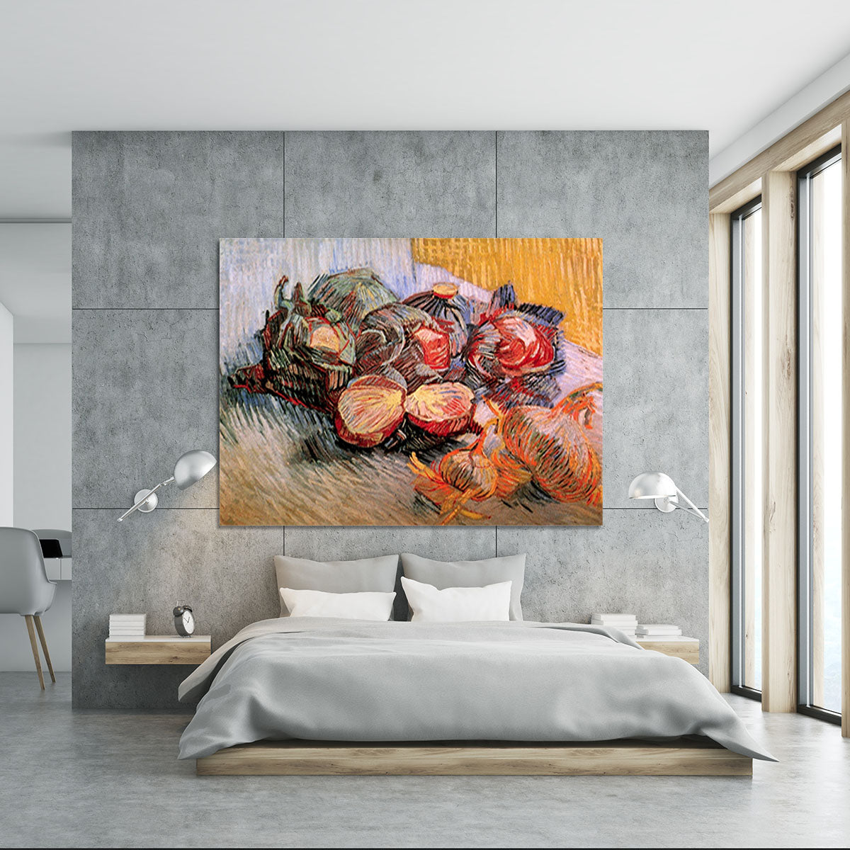 Still Life with Red Cabbages and Onions by Van Gogh Canvas Print or Poster - Canvas Art Rocks - 5