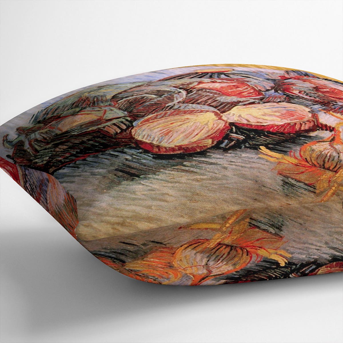 Still Life with Red Cabbages and Onions by Van Gogh Cushion