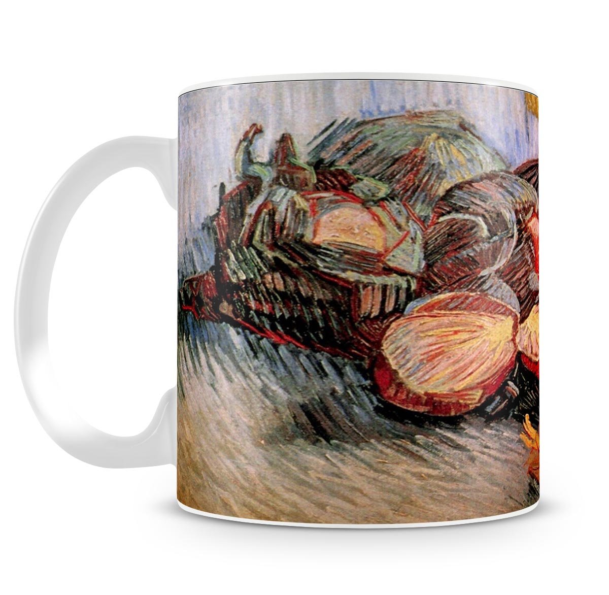 Still Life with Red Cabbages and Onions by Van Gogh Mug - Canvas Art Rocks - 4