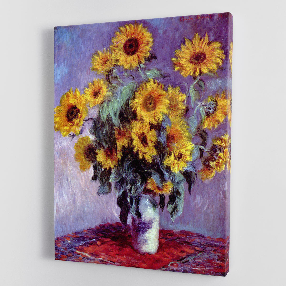 Still Life with Sunflowers by Monet Canvas Print or Poster - Canvas Art Rocks - 1