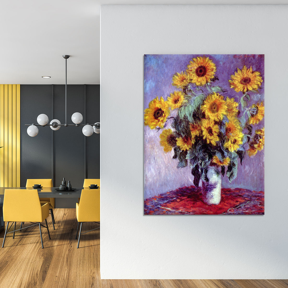 Still Life with Sunflowers by Monet Canvas Print or Poster - Canvas Art Rocks - 4