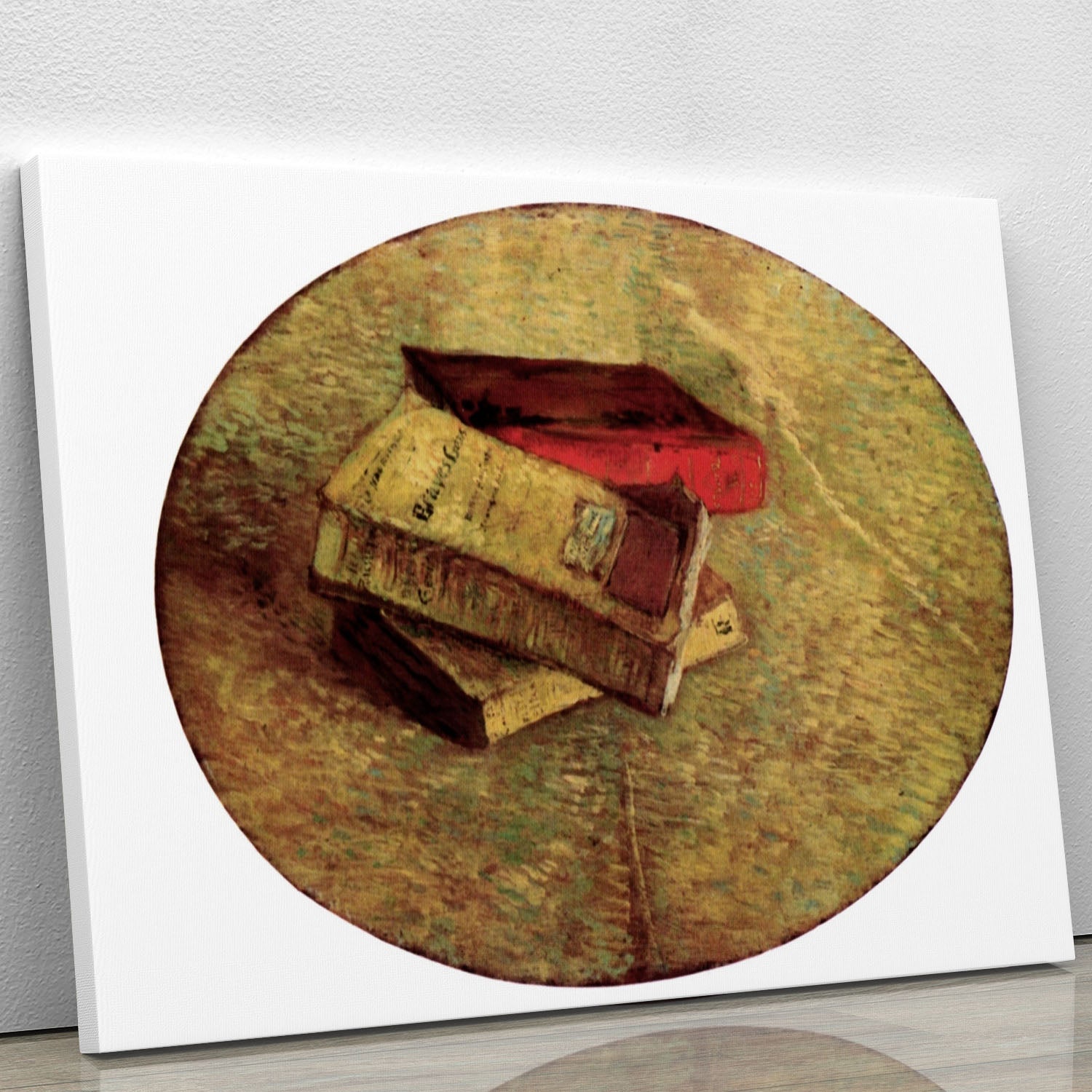Still Life with Three Books by Van Gogh Canvas Print or Poster - Canvas Art Rocks - 1