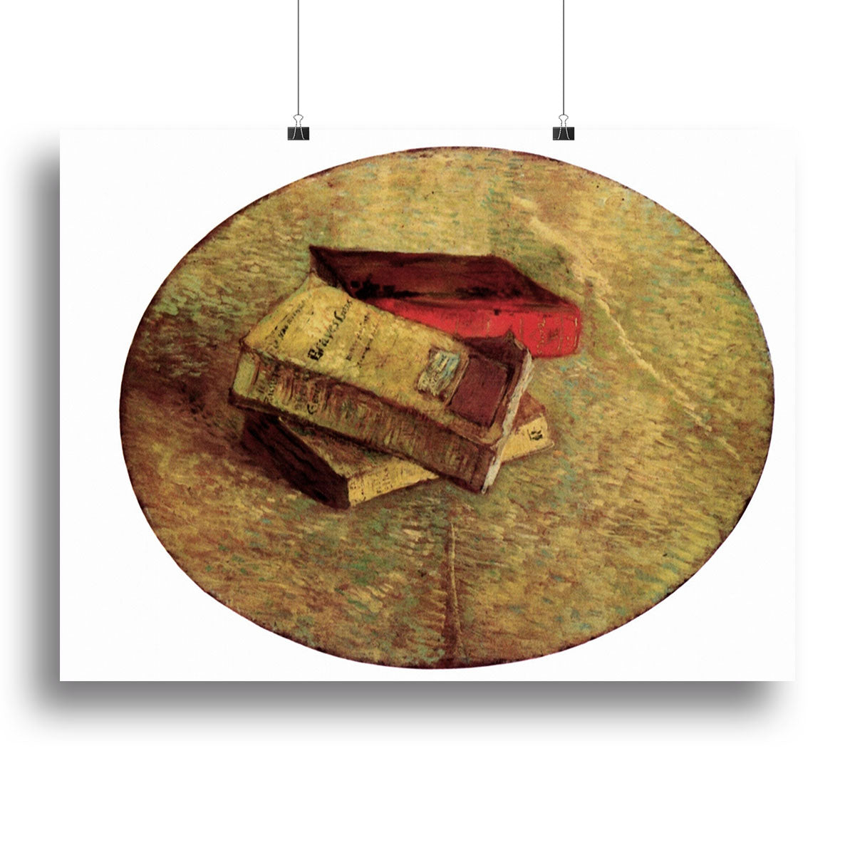 Still Life with Three Books by Van Gogh Canvas Print or Poster - Canvas Art Rocks - 2