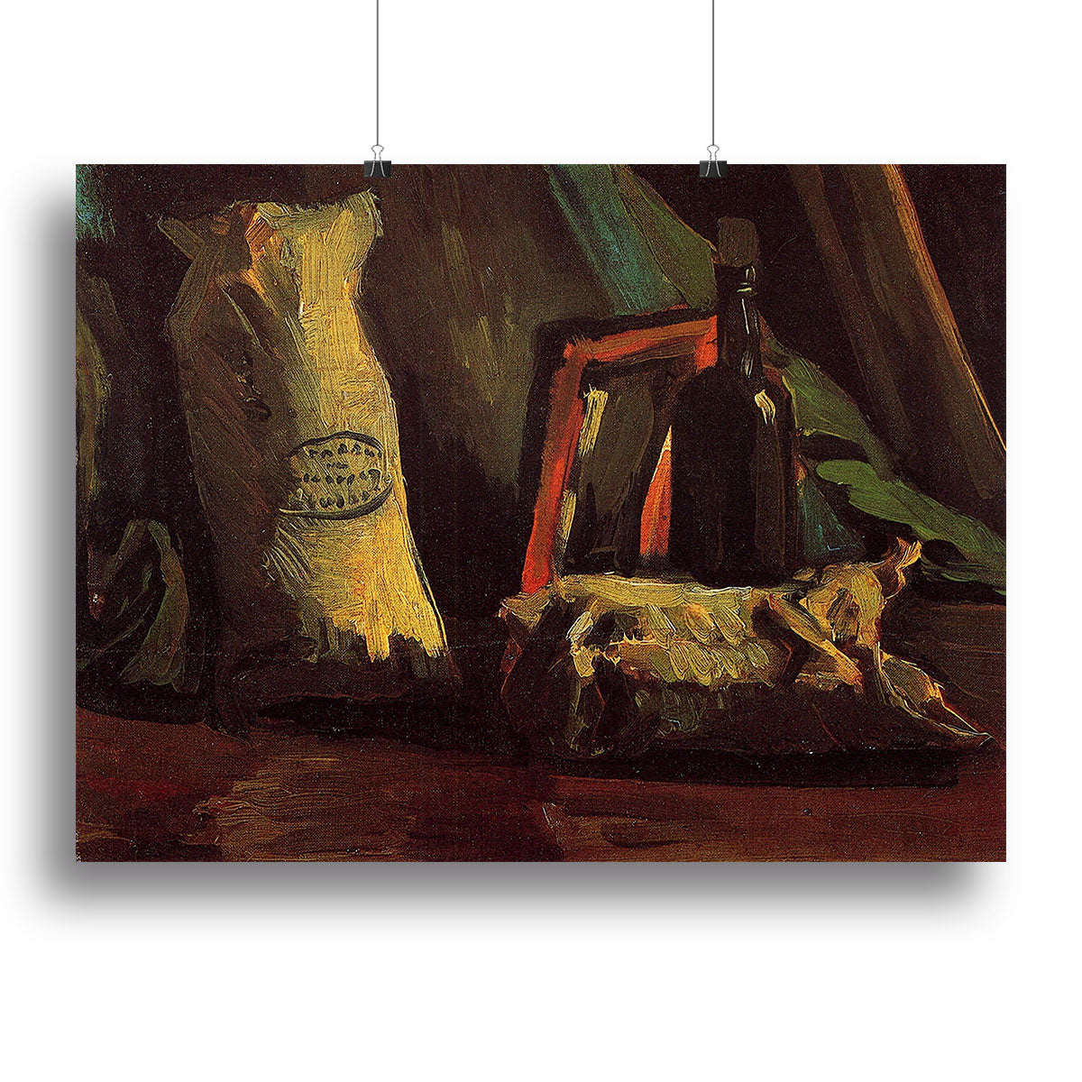 Still Life with Two Sacks and a Bottl by Van Gogh Canvas Print or Poster - Canvas Art Rocks - 2