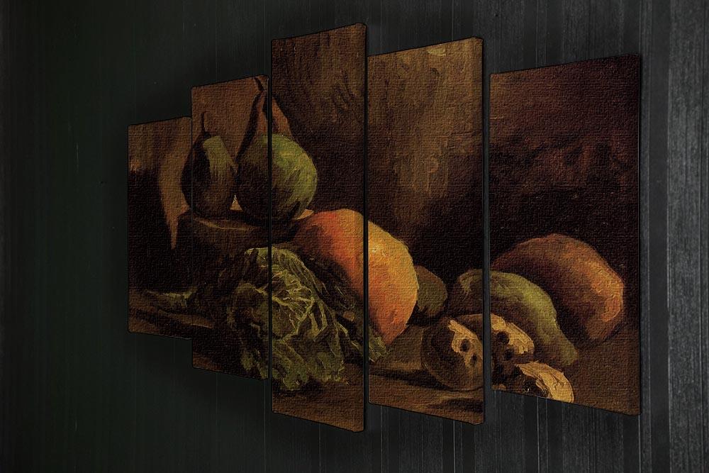 Still Life with Vegetables and Fruit by Van Gogh 5 Split Panel Canvas - Canvas Art Rocks - 2