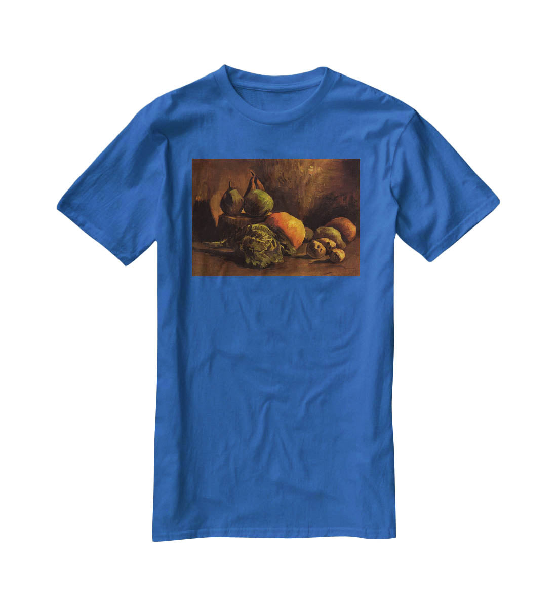 Still Life with Vegetables and Fruit by Van Gogh T-Shirt - Canvas Art Rocks - 2