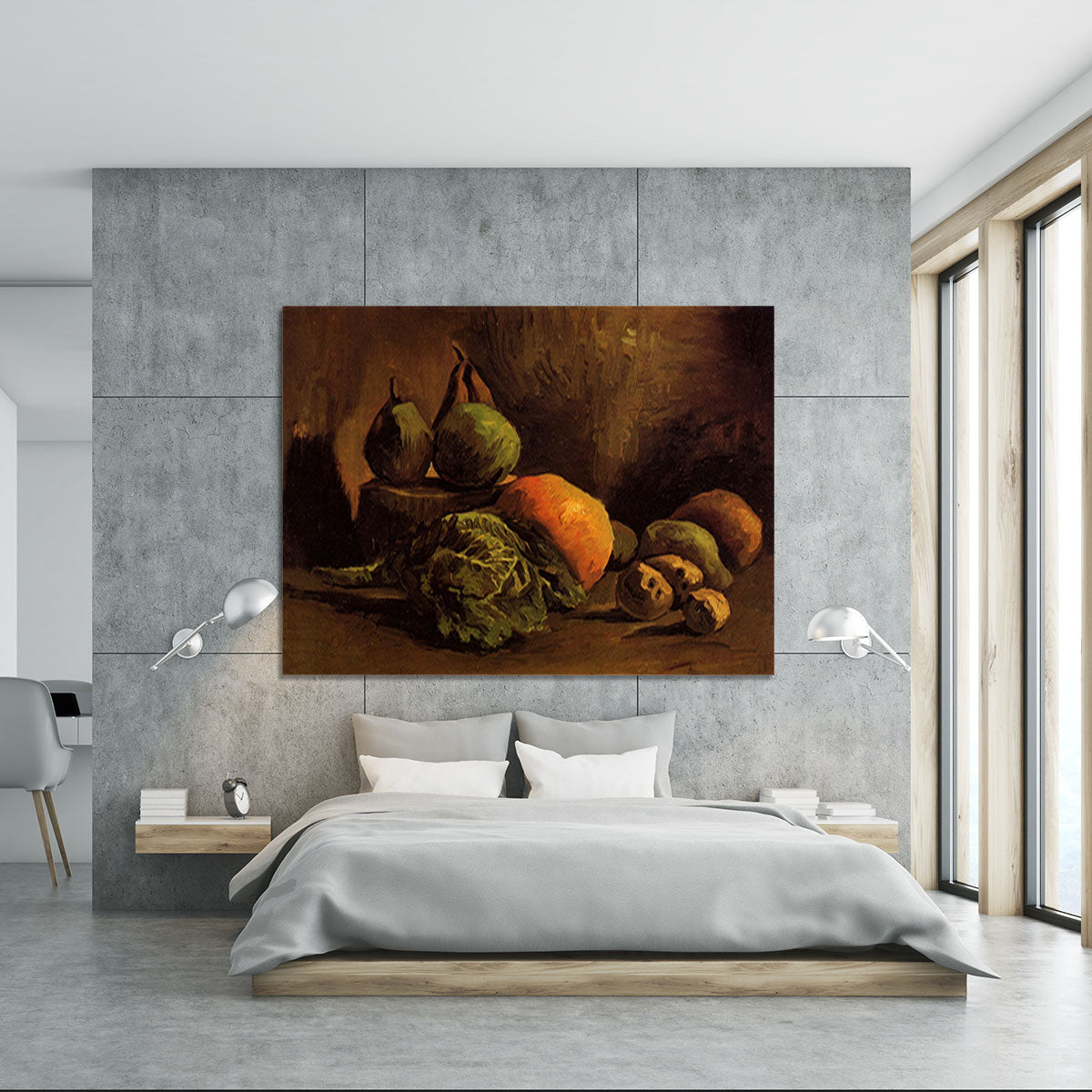 Still Life with Vegetables and Fruit by Van Gogh Canvas Print or Poster - Canvas Art Rocks - 5