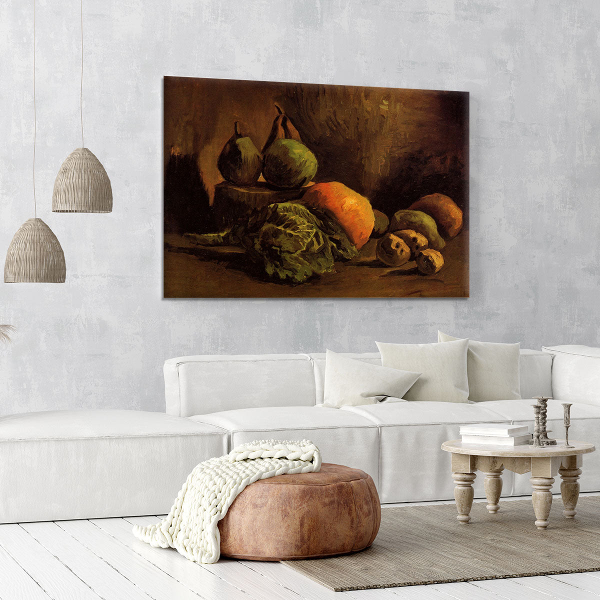 Still Life with Vegetables and Fruit by Van Gogh Canvas Print or Poster - Canvas Art Rocks - 6