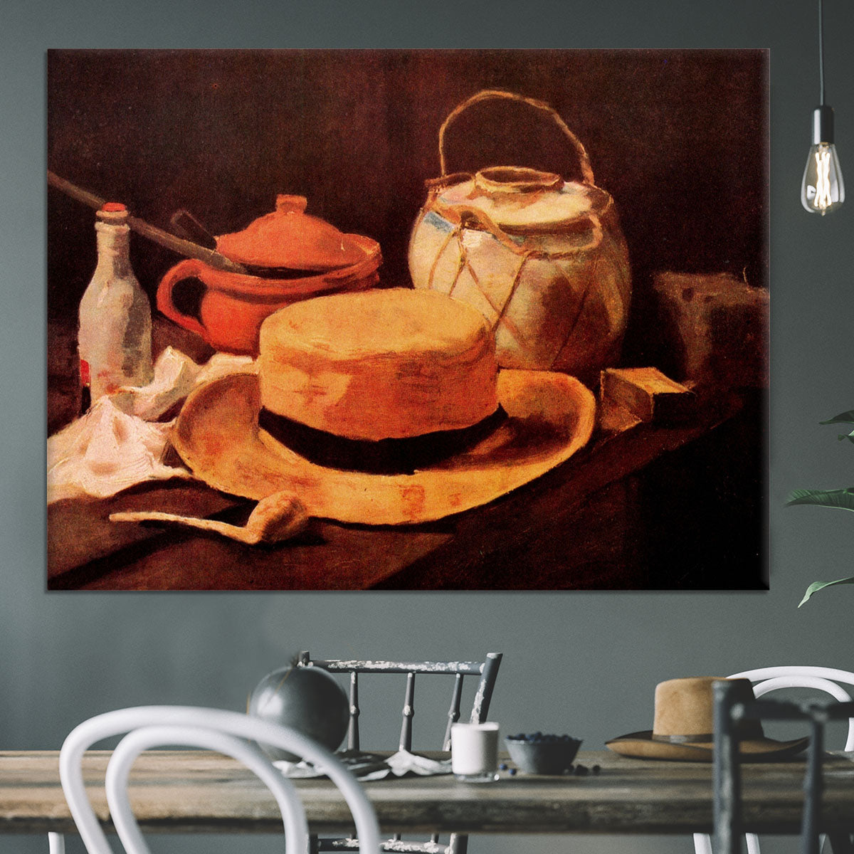 Still Life with Yellow Straw Hat by Van Gogh Canvas Print or Poster - Canvas Art Rocks - 3