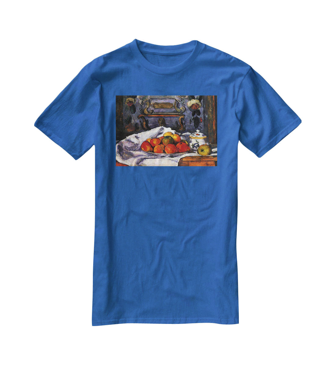 Still life bowl of apples by Cezanne T-Shirt - Canvas Art Rocks - 2