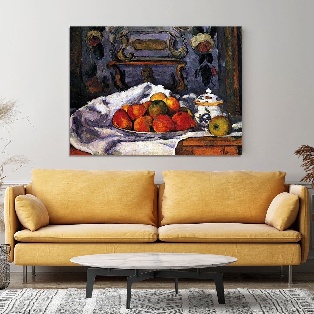 Still life bowl of apples by Cezanne Canvas Print or Poster - Canvas Art Rocks - 4
