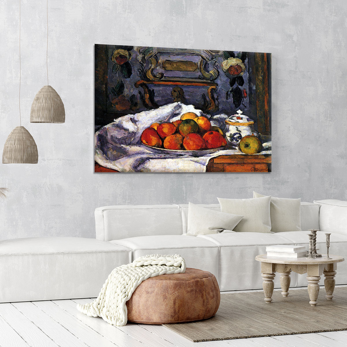 Still life bowl of apples by Cezanne Canvas Print or Poster - Canvas Art Rocks - 6