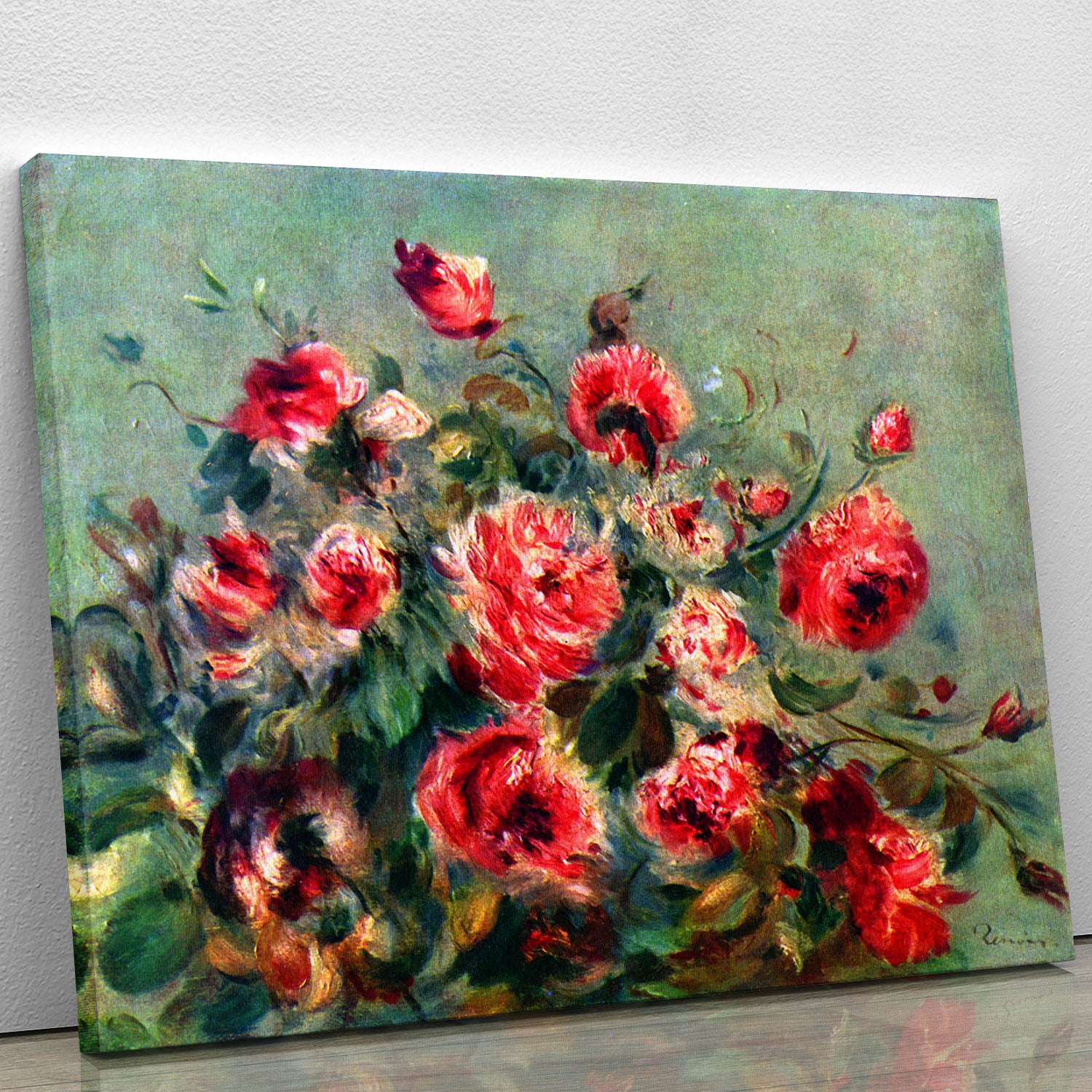 Still life roses of Vargemont by Renoir Canvas Print or Poster - Canvas Art Rocks - 1