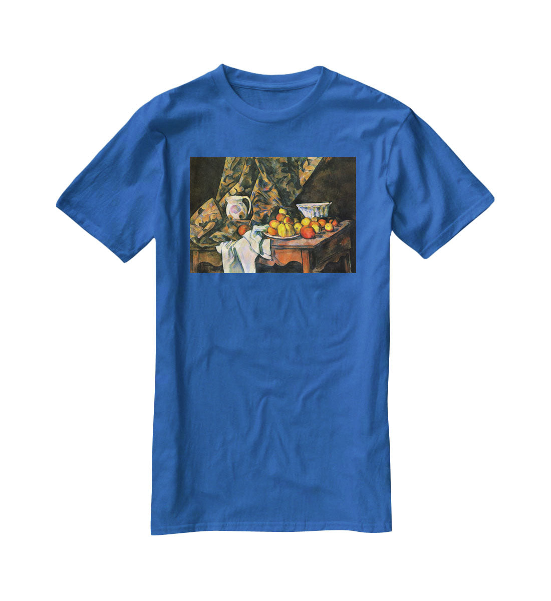 Still life with apples and peaches by Cezanne T-Shirt - Canvas Art Rocks - 2