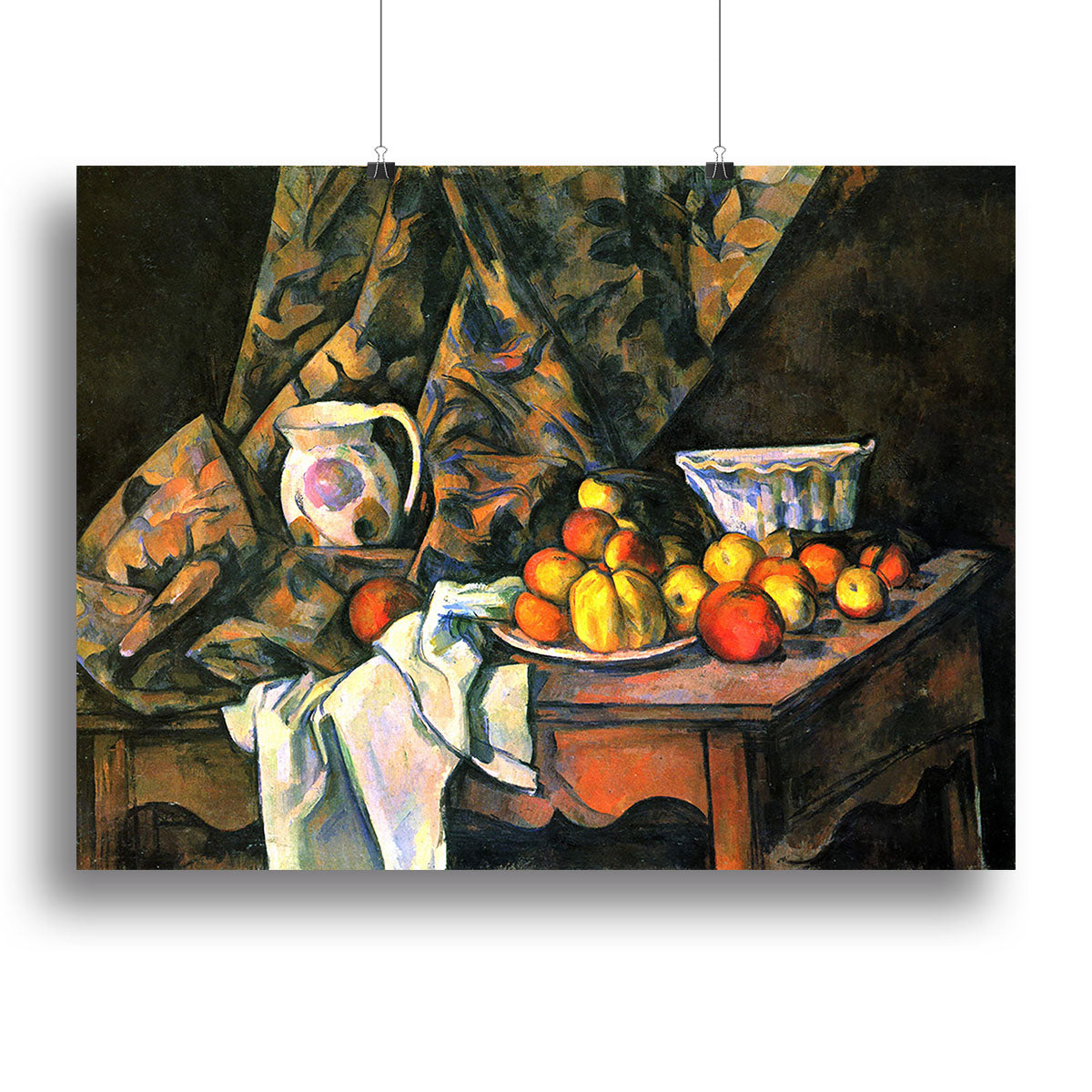 Still life with apples and peaches by Cezanne Canvas Print or Poster - Canvas Art Rocks - 2