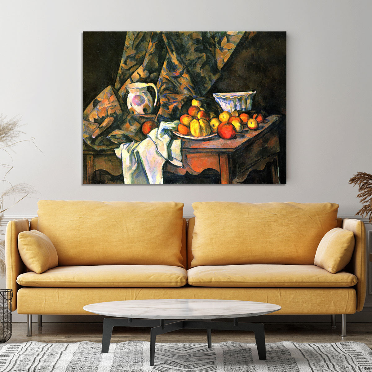Still life with apples and peaches by Cezanne Canvas Print or Poster - Canvas Art Rocks - 4