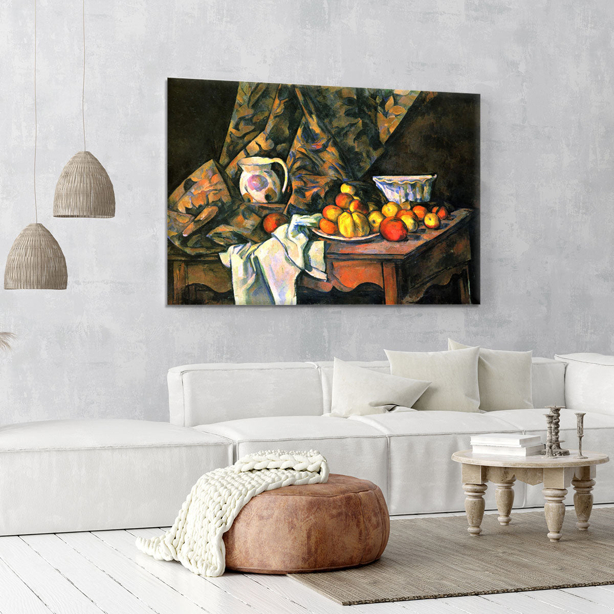 Still life with apples and peaches by Cezanne Canvas Print or Poster - Canvas Art Rocks - 6