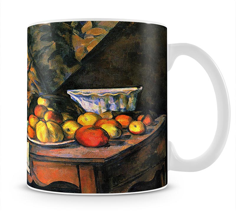 Still life with apples and peaches by Cezanne Mug - Canvas Art Rocks - 1