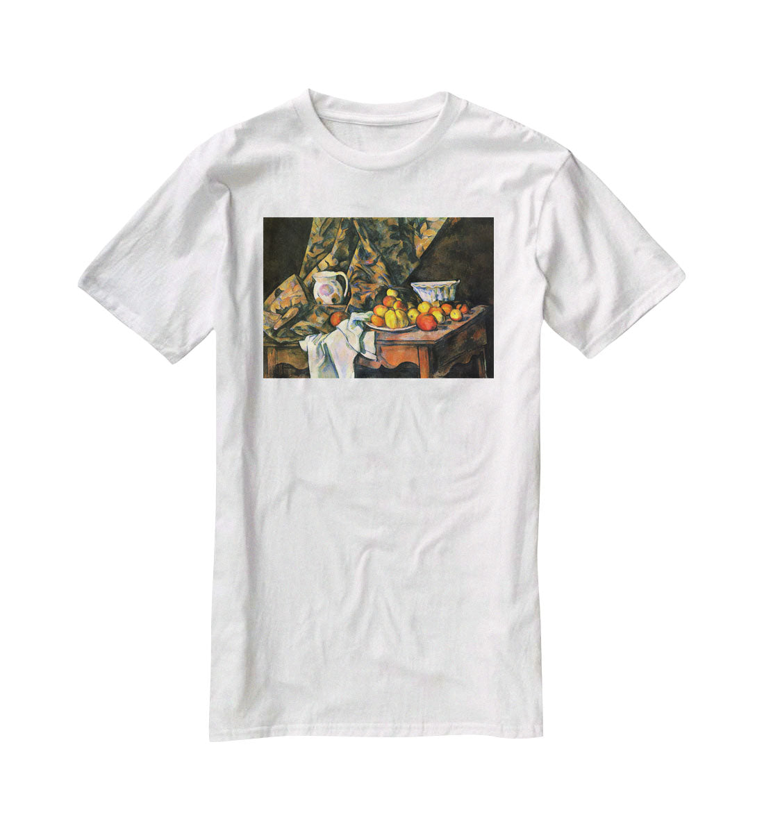 Still life with apples and peaches by Cezanne T-Shirt - Canvas Art Rocks - 5