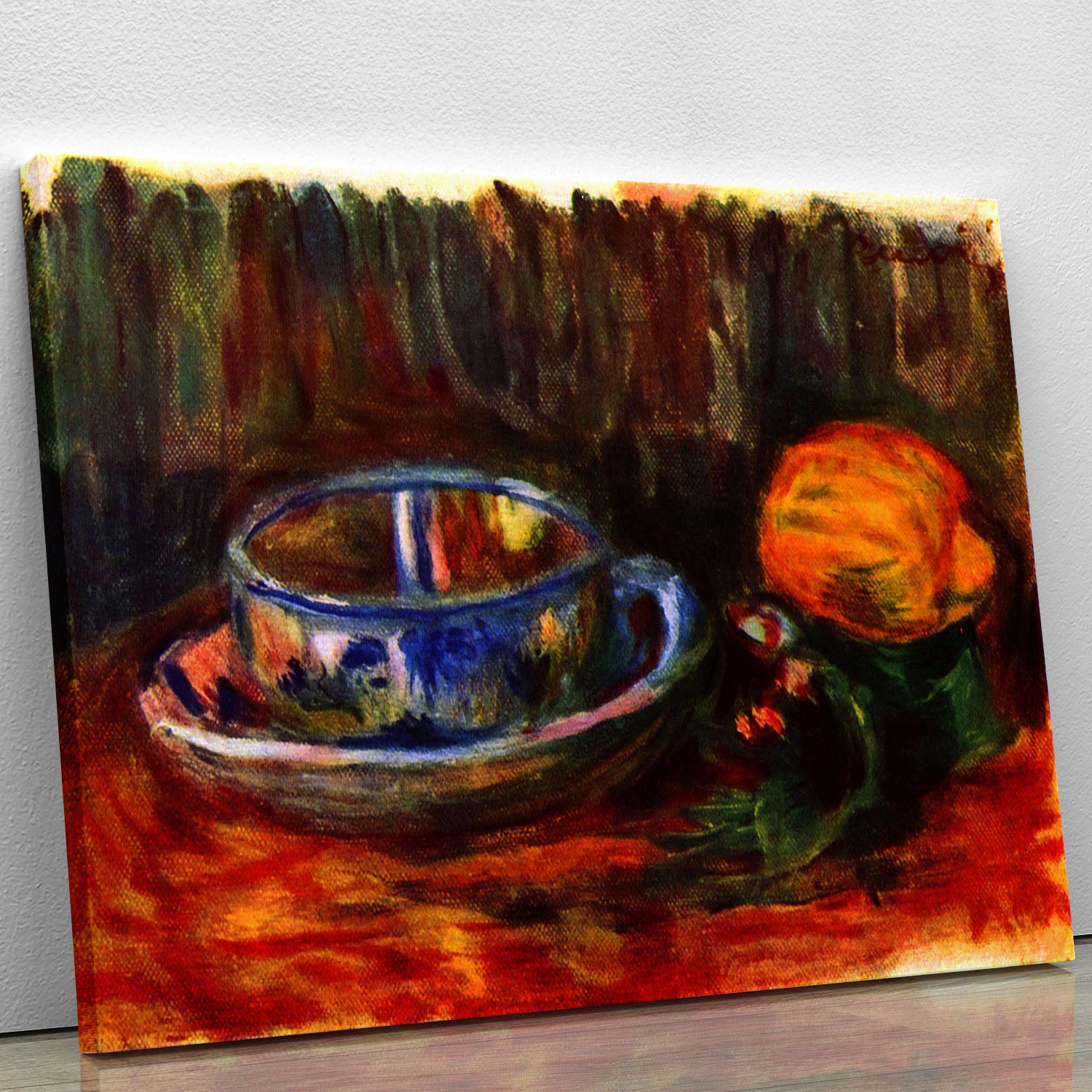 Still life with cup by Renoir Canvas Print or Poster - Canvas Art Rocks - 1