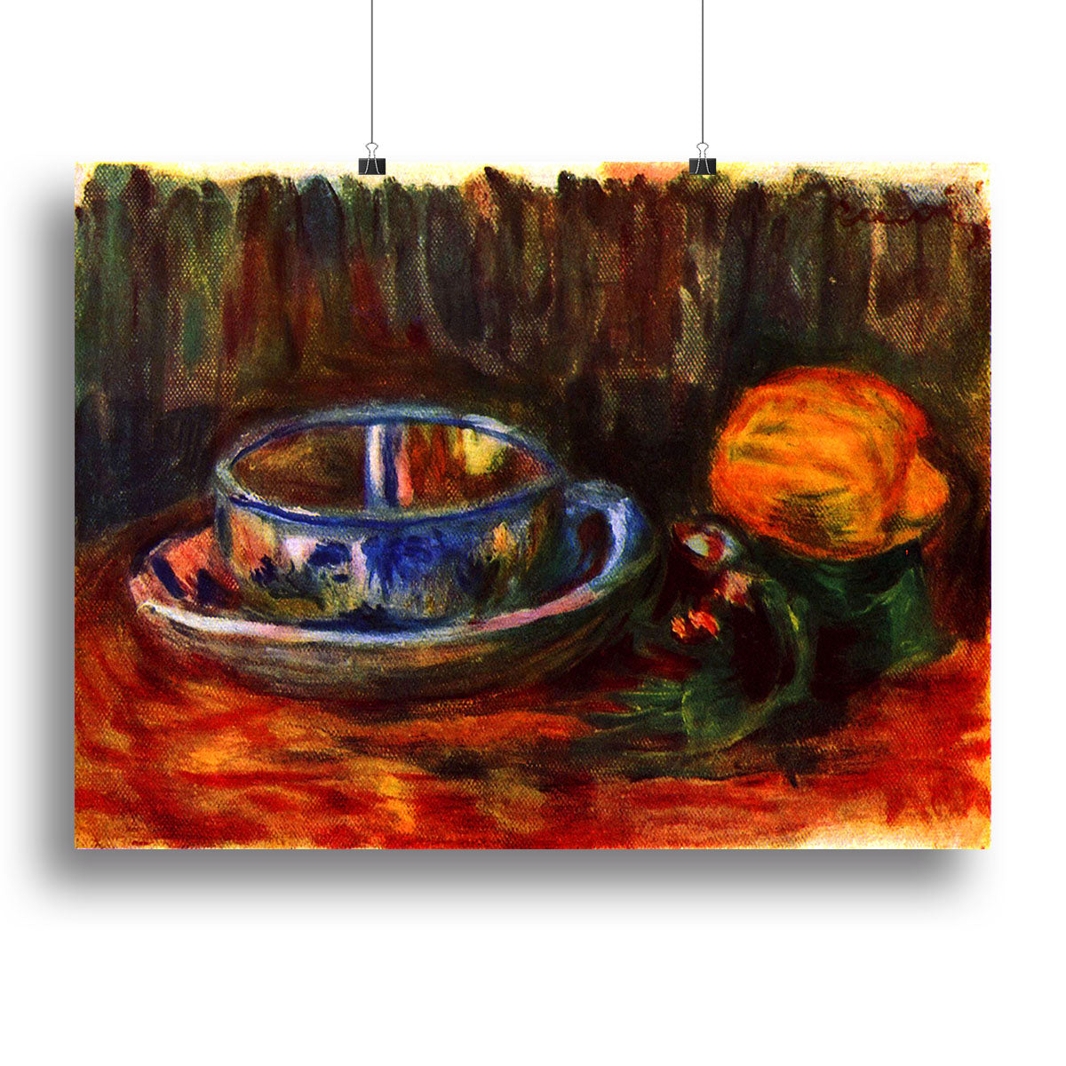 Still life with cup by Renoir Canvas Print or Poster - Canvas Art Rocks - 2