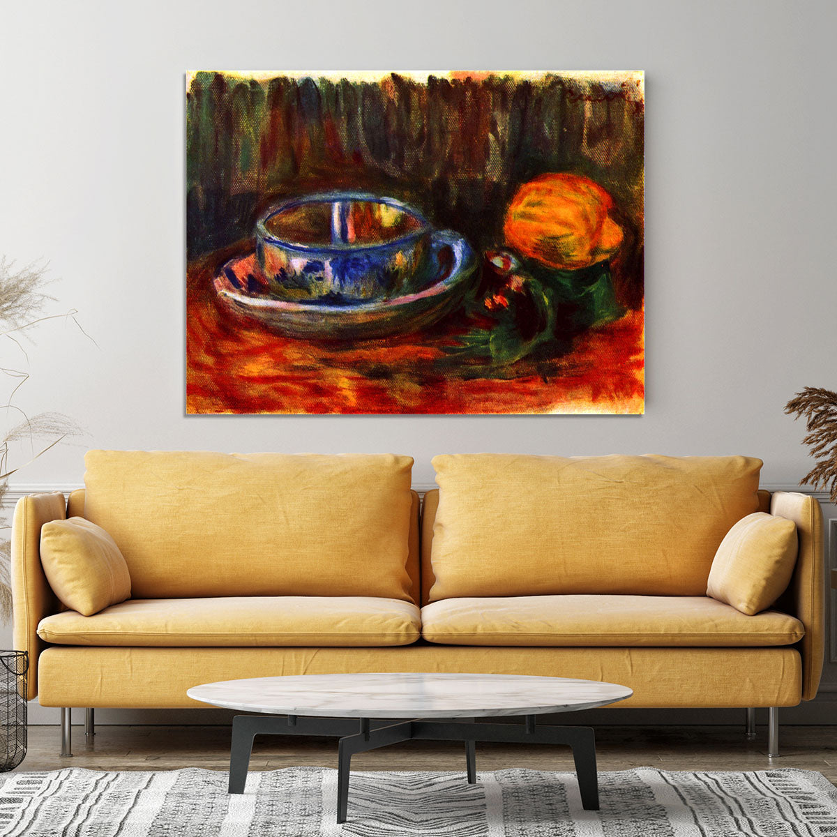 Still life with cup by Renoir Canvas Print or Poster - Canvas Art Rocks - 4