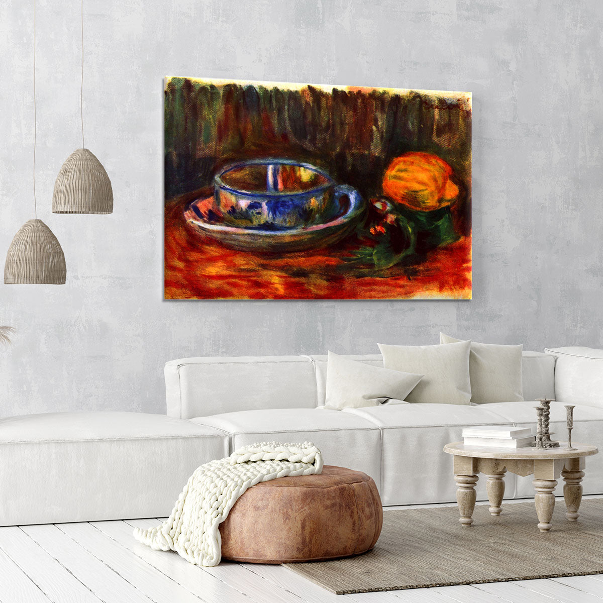 Still life with cup by Renoir Canvas Print or Poster - Canvas Art Rocks - 6