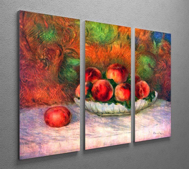 Still life with fruits by Renoir 3 Split Panel Canvas Print - Canvas Art Rocks - 2