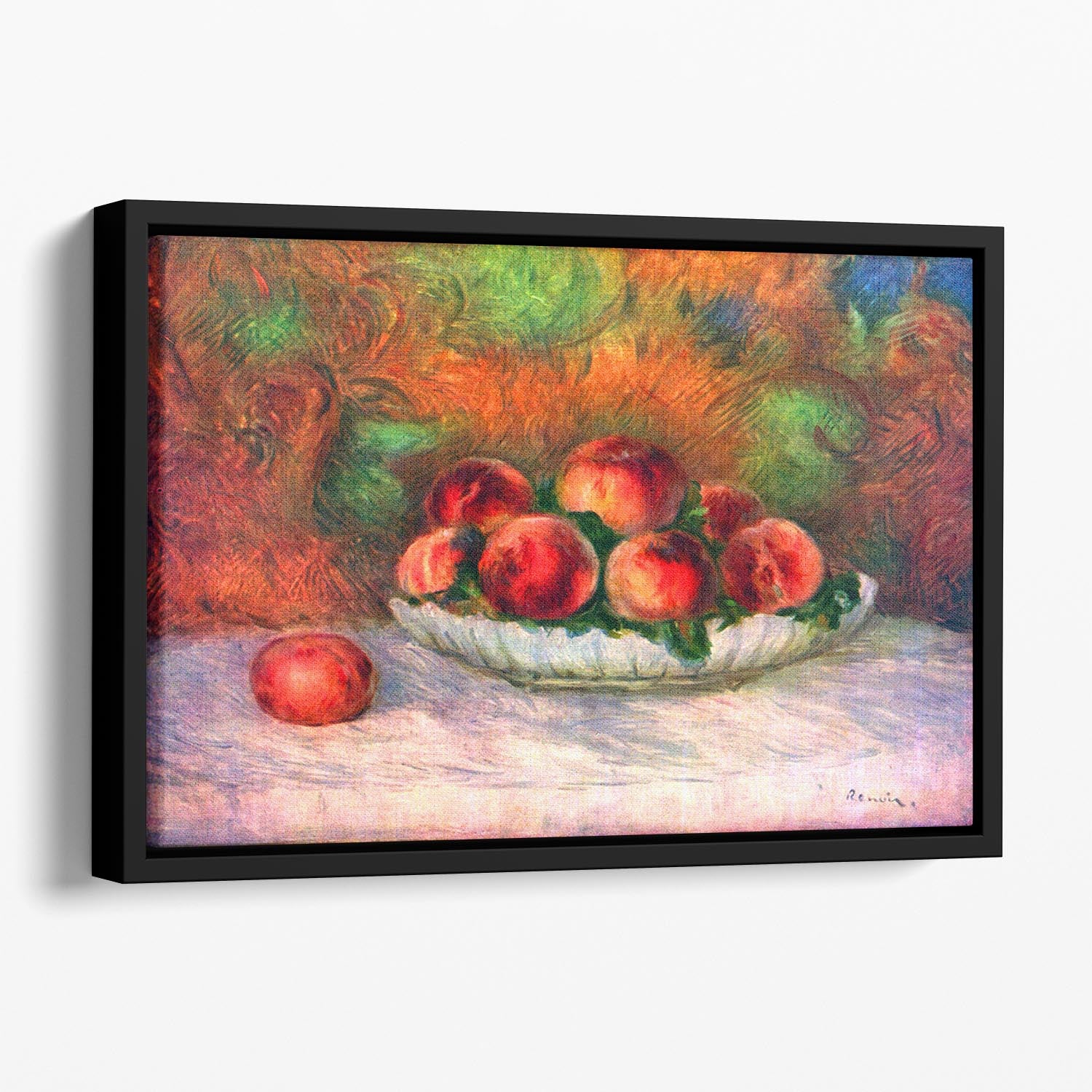 Still life with fruits by Renoir Floating Framed Canvas