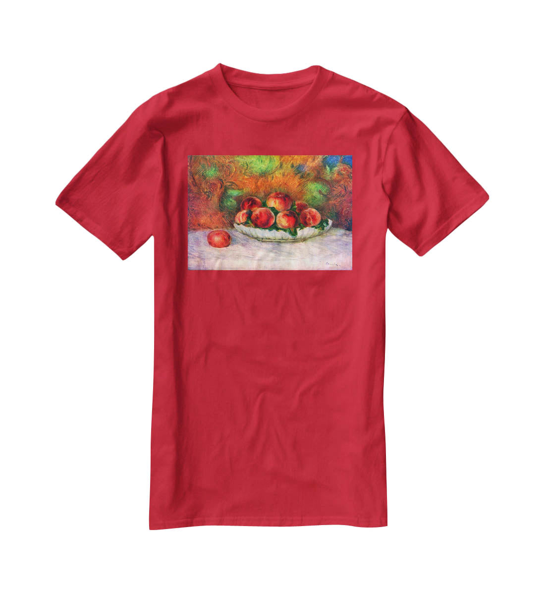 Still life with fruits by Renoir T-Shirt - Canvas Art Rocks - 4