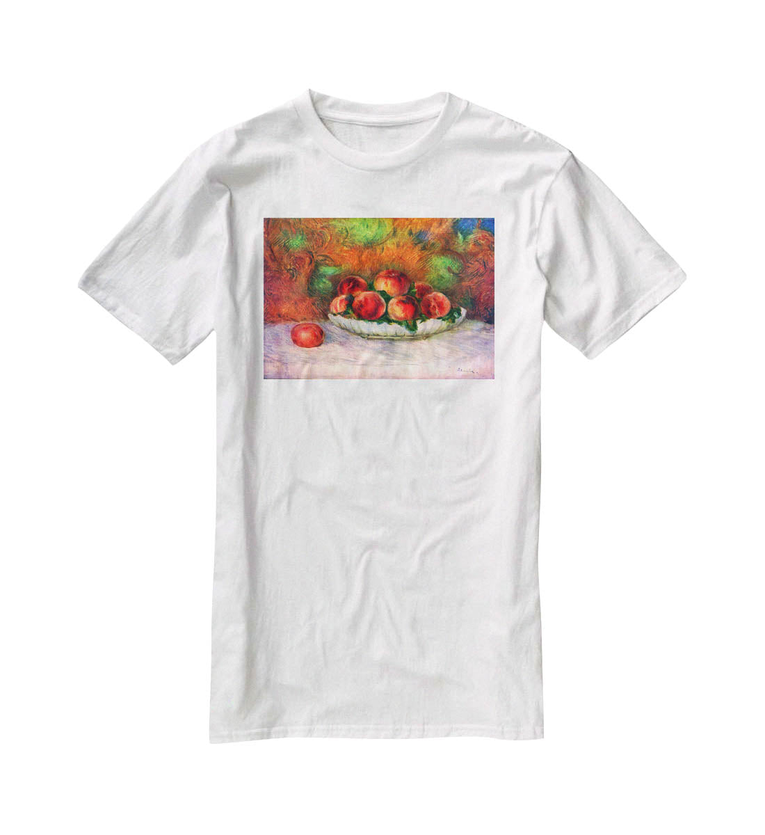 Still life with fruits by Renoir T-Shirt - Canvas Art Rocks - 5